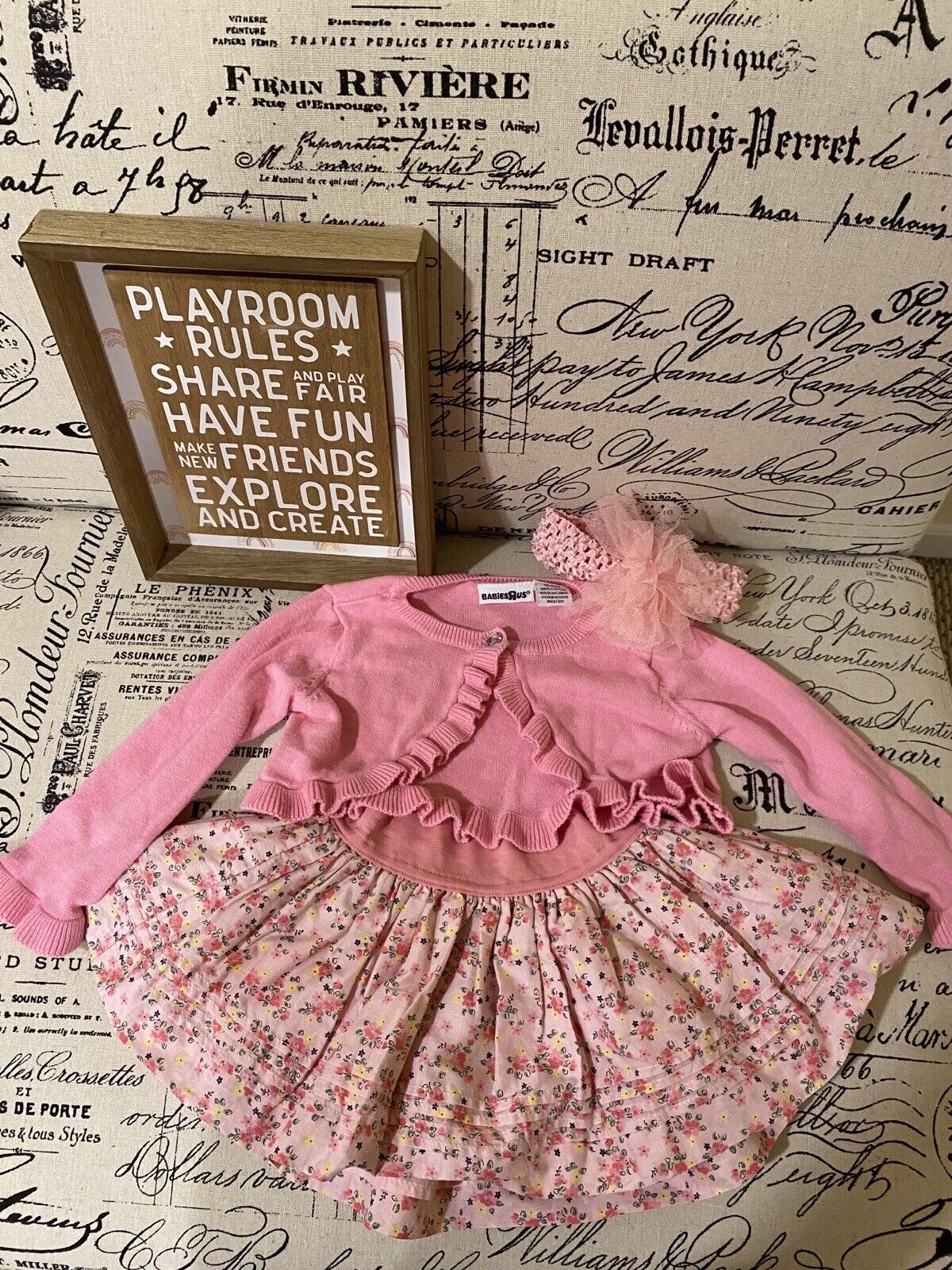 Babies R Us 12m Baby Girl Pink Cardigan Great With Koala Kids New With Tag Skirt